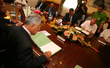 Signature d’une convention relative au financement  des travaux de réhabilitation de la cathédrale Saint-Michel de Rikitea