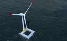 Pour la première fois dans les eaux françaises, une éolienne produit de l'électricité
