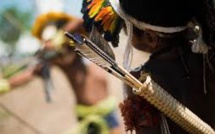 Vote au Brésil: des militaires reçus avec des flèches par des Indiens