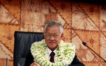 Gaston Tong Sang "salue la ténacité et l’opiniâtreté des membres de la famille de Pouvana'a a Oopa"