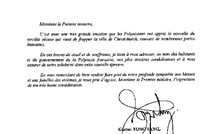 Christchurch: Gaston Tong Sang adresse un message de solidarité