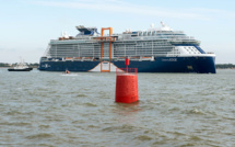 Le palace flottant Celebrity Edge quitte Saint-Nazaire pour les Etats-Unis