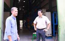 Visite du ministre de la santé et de l'écologie à l'incinérateur de Nivee