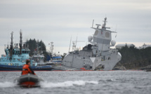 Une frégate menace de couler après une collision en Norvège