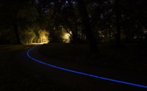 Gironde: une piste cyclable photoluminescente inaugurée à Pessac