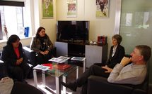 Beach Soccer : Nicole Bouteau et Noëlline Parker reçues à la FFF