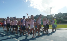 Préparation aux XXVème Jeux Athlétiques au stade Pater