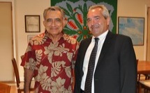Le Haut-commissaire reçoit le président Oscar Temaru