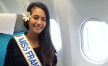 Miss France dans l'avion pour le fenua