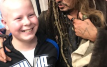 Jack Sparrow en visite à l'Institut Curie à Paris