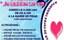 Un atelier "je donne la vie" à la mairie de Pirae