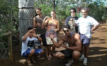 Concours « 9 SEMAINES ET 1 JOUR »  les 4 finalistes polynésiens de retour de Nouméa...