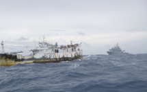 Le Bougainville intervient sur un incendie à bord d’un navire de pêche taïwanais