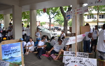 Le SIT IN de l'Union pour l'Avenir de Air Tahiti Nui VIDEO