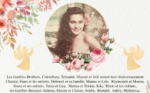 Avis de remerciements Famille COLOMBANI - BROTHERS