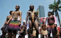 Manifestations indépendantistes dans les rues de Jayapura