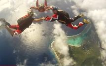 Tahiti Skydive : des images impressionnantes de saut  au dessus de Moorea