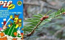 Il part à la recherche des sapins de Pif Gadget