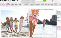 Photo de vêtement pour enfant avec un homme nu en arrière-plan: La Redoute s'excuse