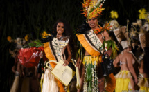 Pikea Tching et Emana Lehartel élus Miss et Tane Mini Heiva 2019