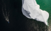 Un morceau de banquise gavé de microplastiques