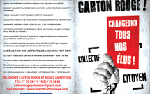 Le collectif carton rouge appelle à voter blanc