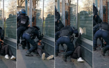 Le manifestant frappé au sol déféré pour violences sur policier, selon ses avocats