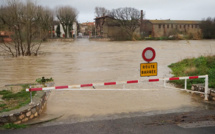 Tempête "Gloria": l'Agly et l'Aude débordent dans le sud