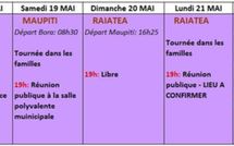 Planning des rencontres Gaston Tong Sang