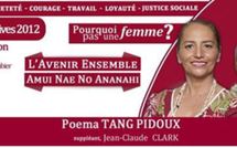 Profession de foi de Poema Tang en français et en tahitien