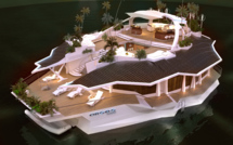 Mieux qu'un yacht, une véritable "île" flottante pour vacanciers richissimes