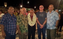 Visite de la délégation des îles Cook à la centrale EDT de Faanui à Bora Bora.