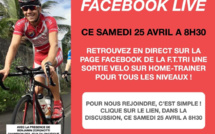 Une sortie vélo sur home-trainer en Facebook Live