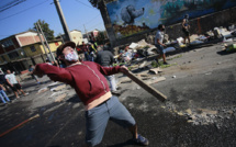 Faim au Chili: manifestation violente en banlieue de Santiago