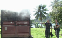 Exercice incendie en conditions réelles à Raiatea