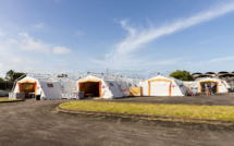 Guyane: démontage de l'hôpital de campagne de Cayenne