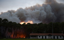 Important feu de forêt à Anglet: des habitants évacués, des maisons endommagées