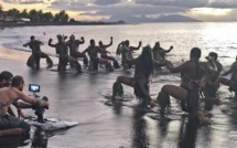 Mata Tohora dit stop ! avec son haka pour les cétacés