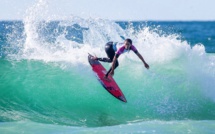 Vahine Fierro et Michel Bourez à l'Euro Cup of Surfing