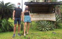 Deux volontaires de l'UE au lycée agricole