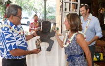 ​Alexia Laroche-Joubert reçue par Edouard Fritch