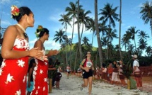 Le 25ème Tahiti Moorea Marathon sur la ligne de départ