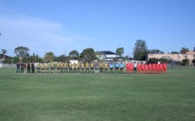 Sydney: Match amical Tahiti Nui / Mounties Wanderers, ambiance...