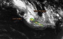 La dépression Tropicale TDF14 renommée Haley se situe à 630 km sud ouest de Papeete