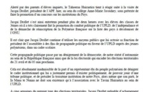Communiqué du Tahoeraa: "Jacqui Drollet continue sa propagande dans les écoles"