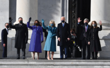 Joe Biden et Kamala Harris arrivent au Capitole pour prêter serment