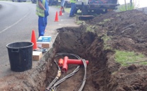 Renouvellement des câbles haute tension à Tetavake