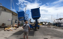 Une remorque tractée unique au monde à Raiatea