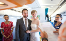 Air Tahiti Nui organise le 1er mariage en vol à destination de Tahiti