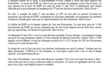 Communiqué du Tahoeraa: "Le RSPF en faillite… le dernier cadeau du Taui !  "